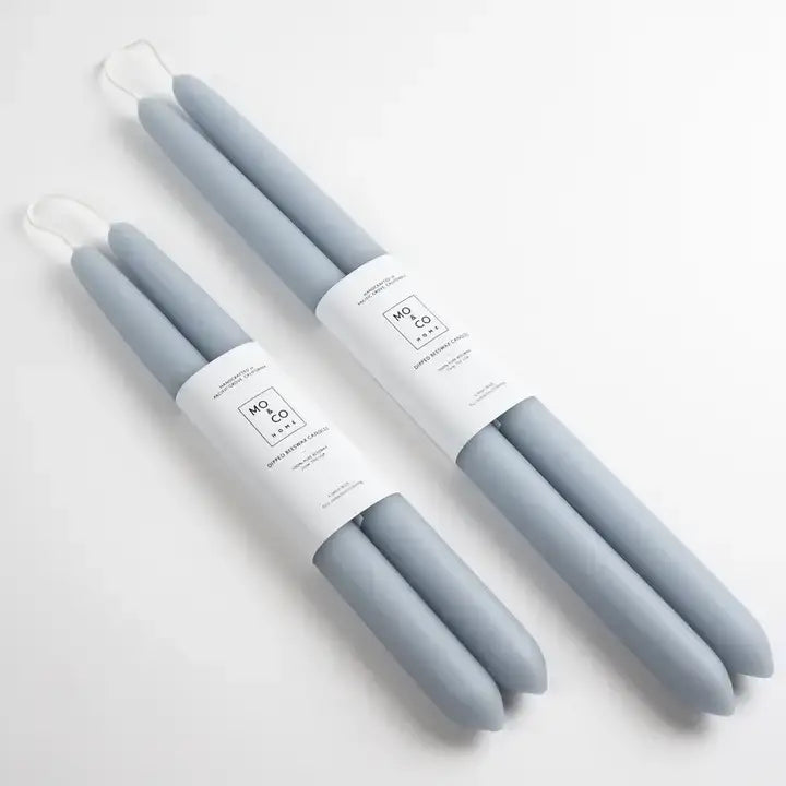  beeswax dipped taper candles, 10 inch, all natural handmade"