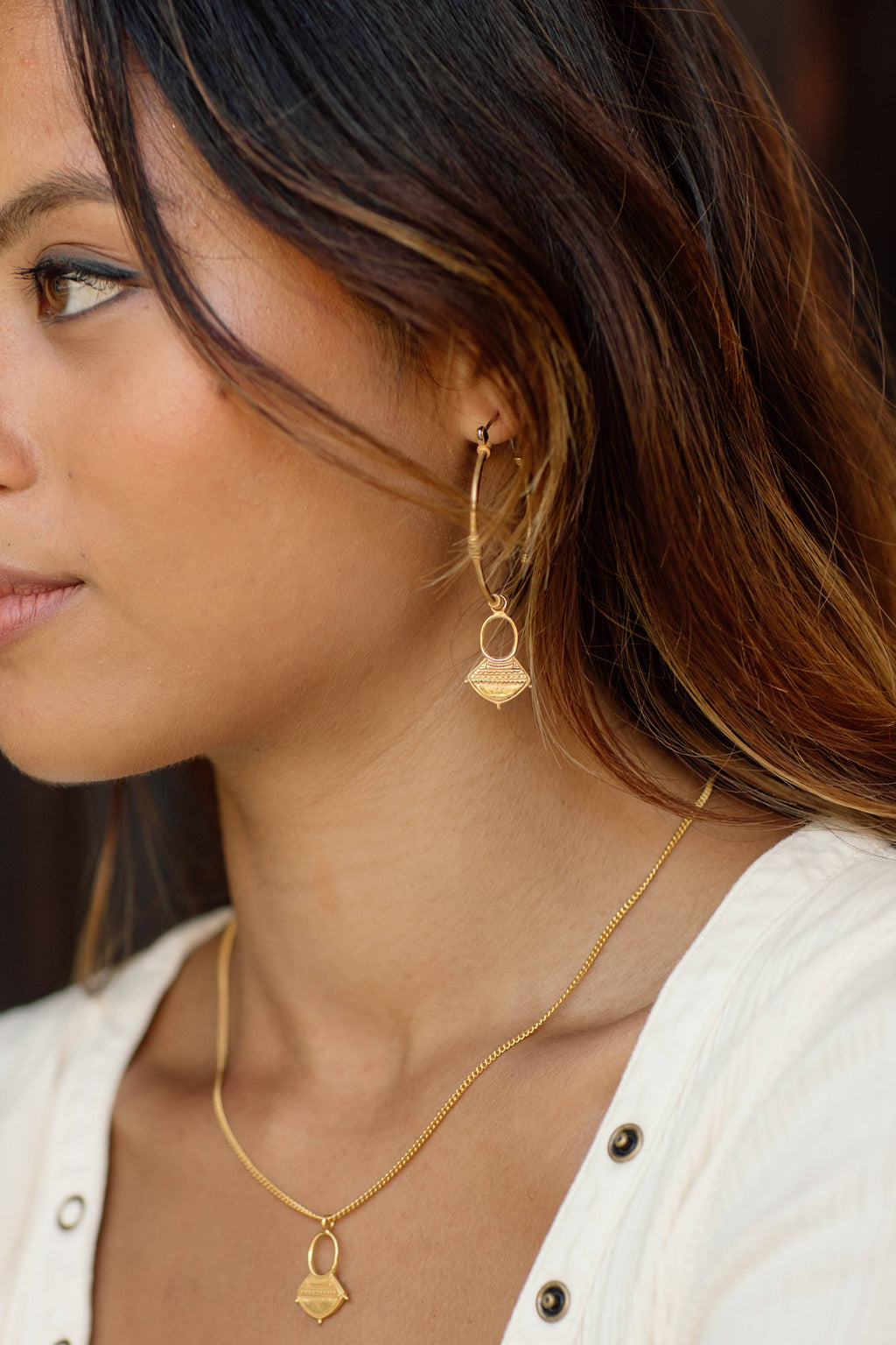 Aalia Hoops | Brass / 18k Gold Plated