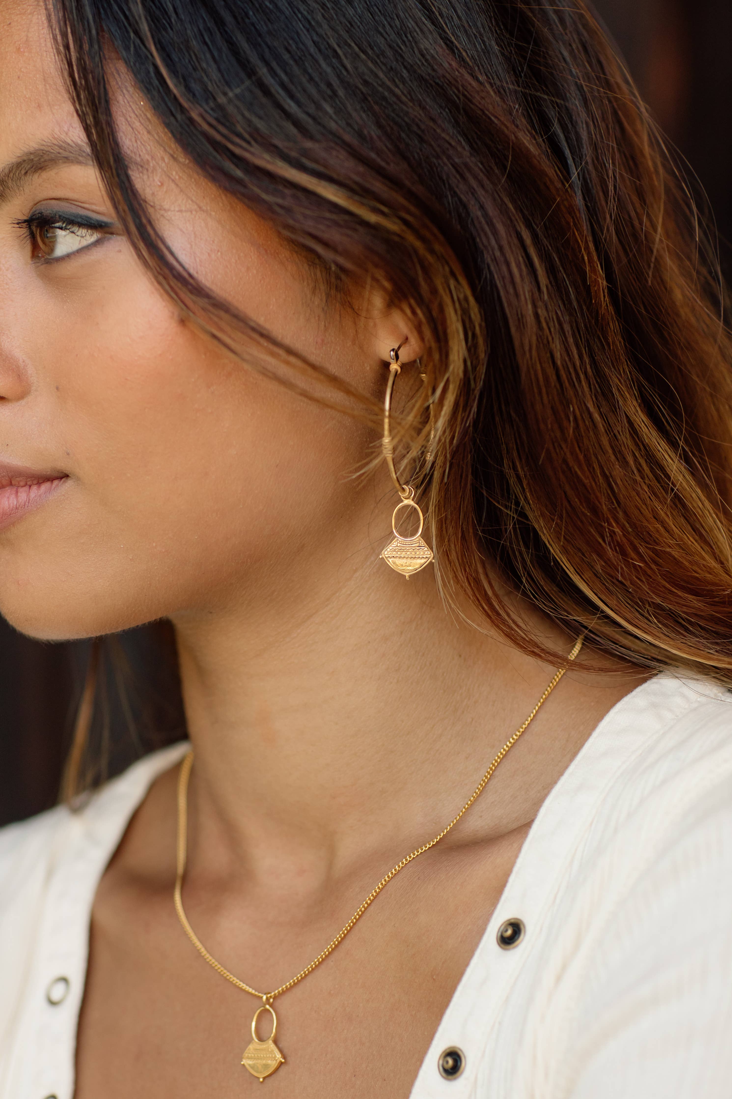 Aalia Hoops | Brass / 18k Gold Plated