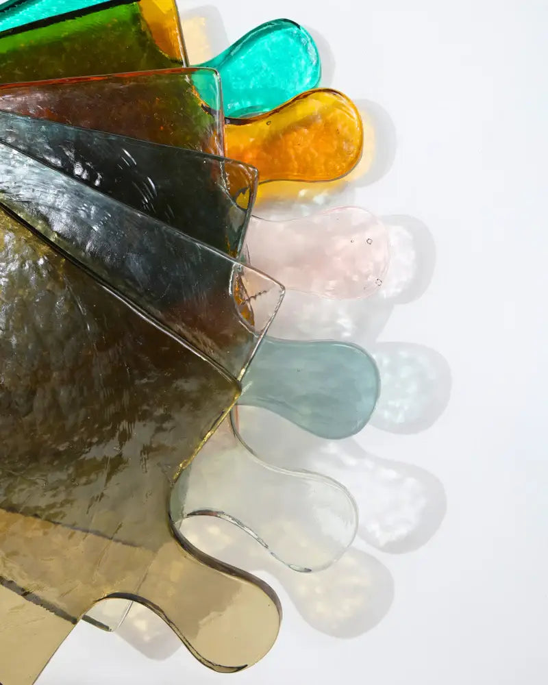 Hammered Glass Square Serving Board