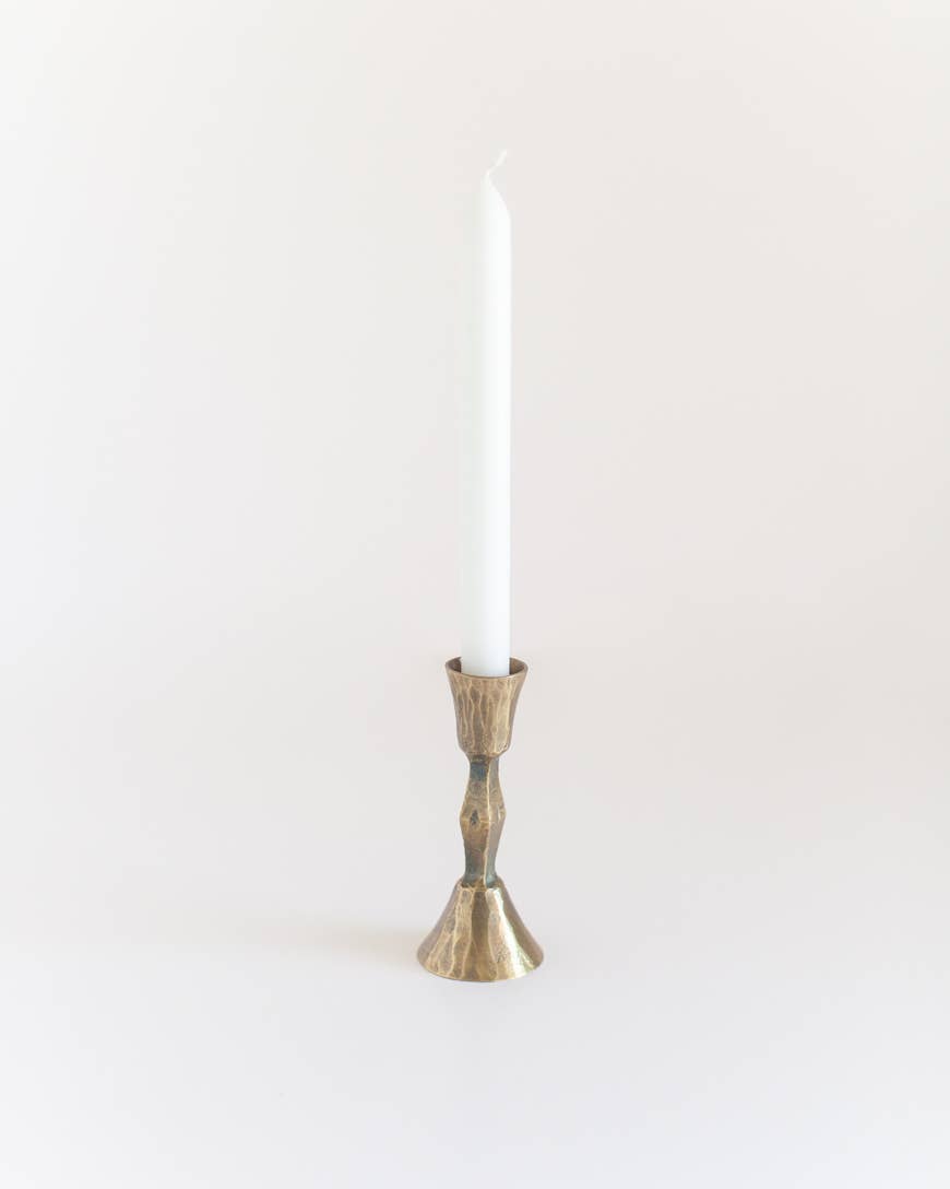 Hand Forged Iron Diamante Candle Holders