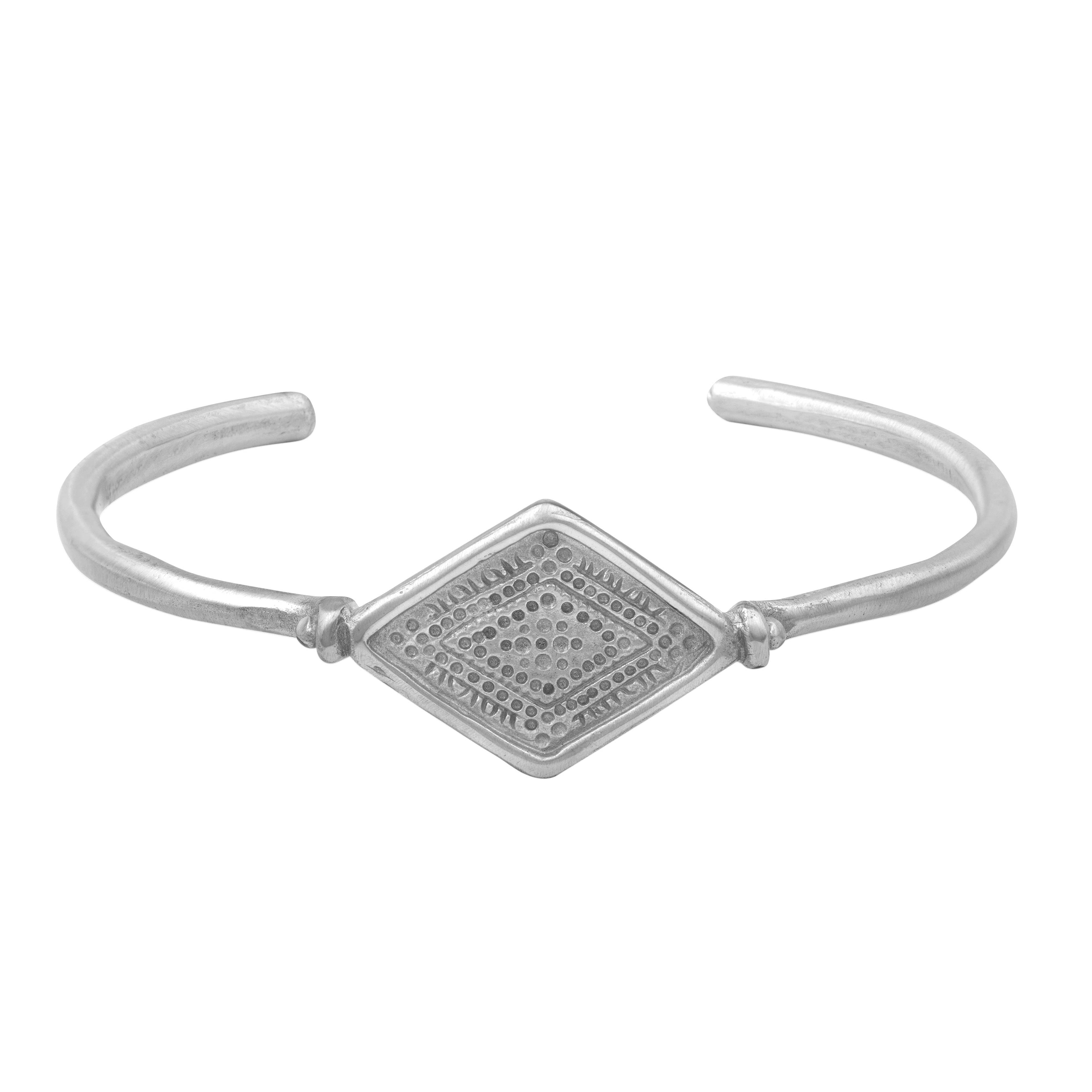 Kya Cuff | White Brass