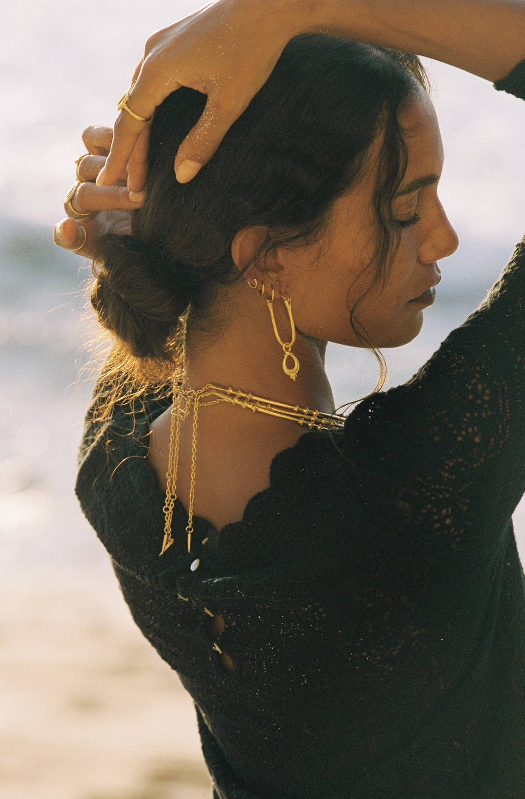 Nalini Hoops | 22k Gold Plated 
