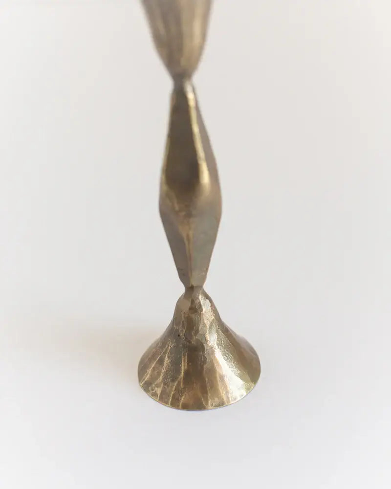 High Diamond Hand-Forged Iron Candle Stand