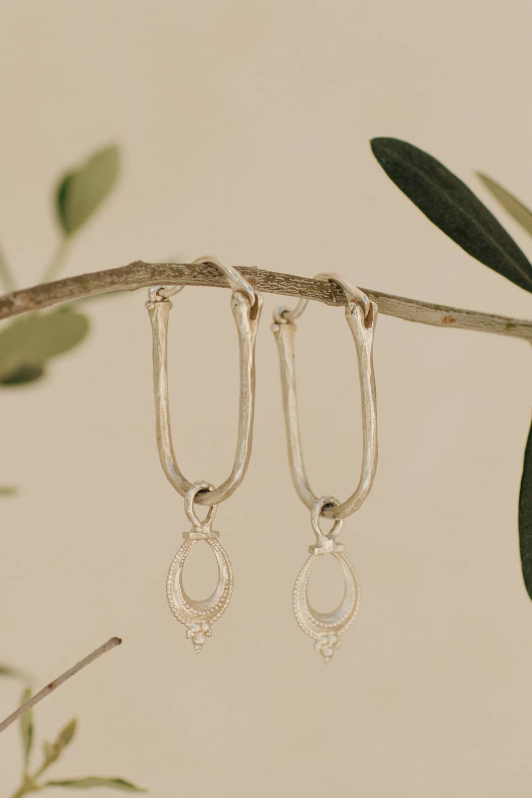 Nalini Hoops | Silver Plated 