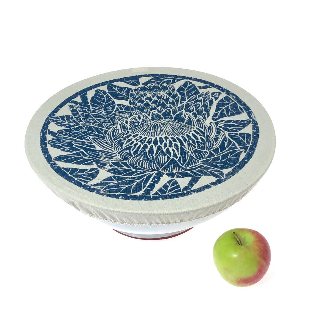 Protea Print Dish and Bowl Cover | Large