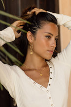 Aalia Hoops | Brass / 18k Gold Plated