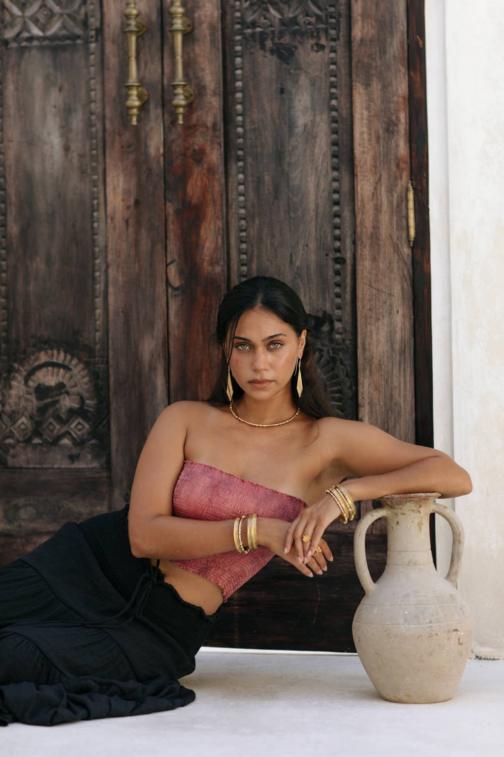 Izara Earrings | Brass 