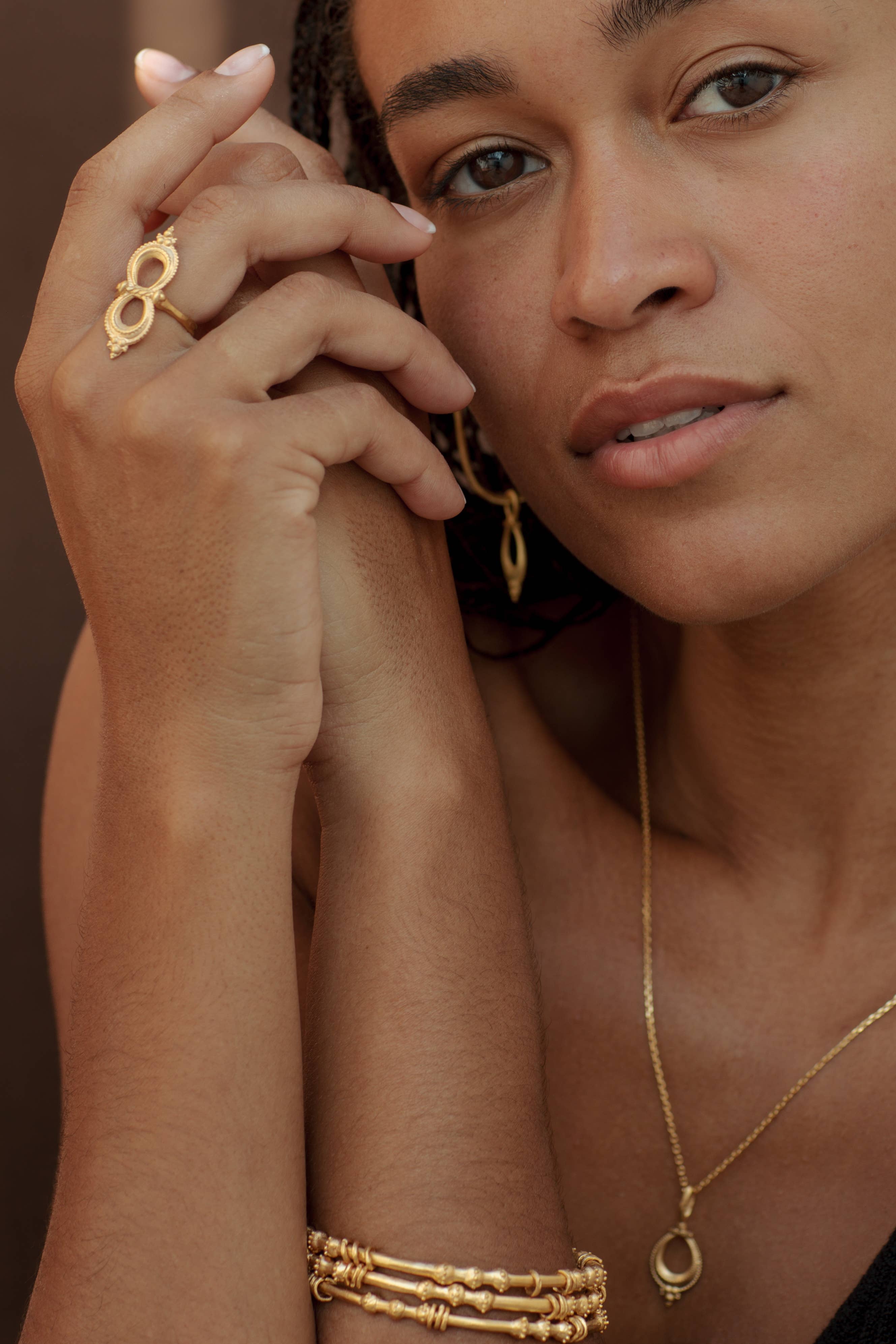 Nalini Necklace | 22k Gold Plated 