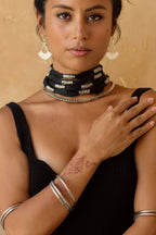 Shivani Bangle Set | White Brass