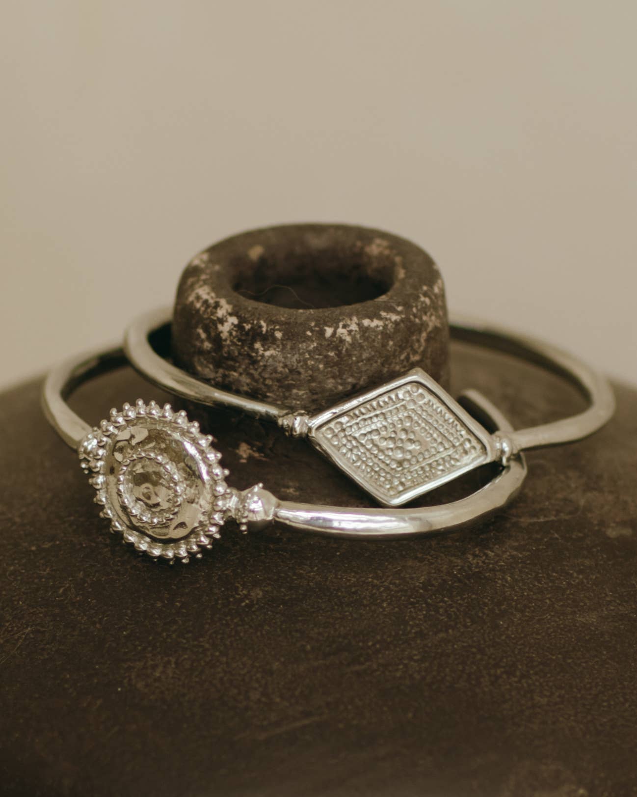 Kya Cuff | White Brass