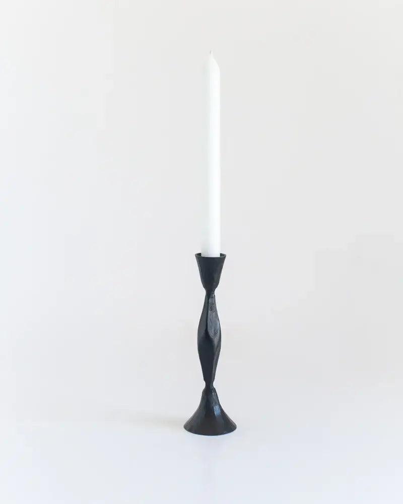 High Diamond Hand-Forged Iron Candle Stand