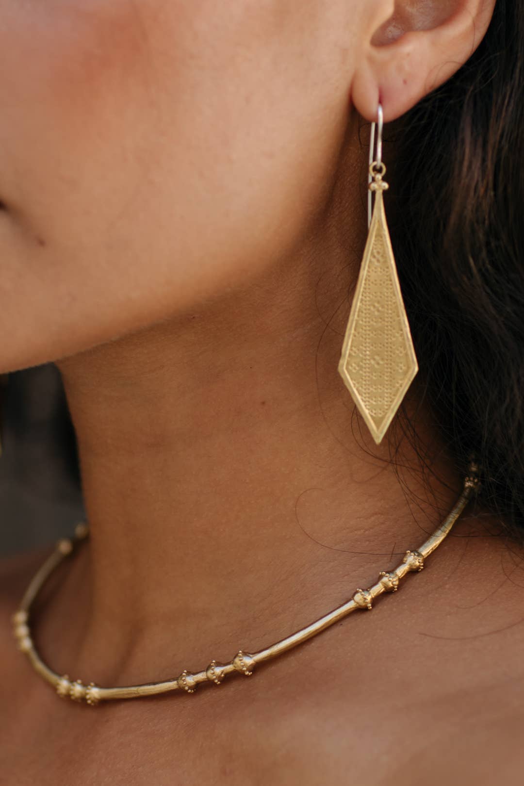 Izara Earrings | Brass 