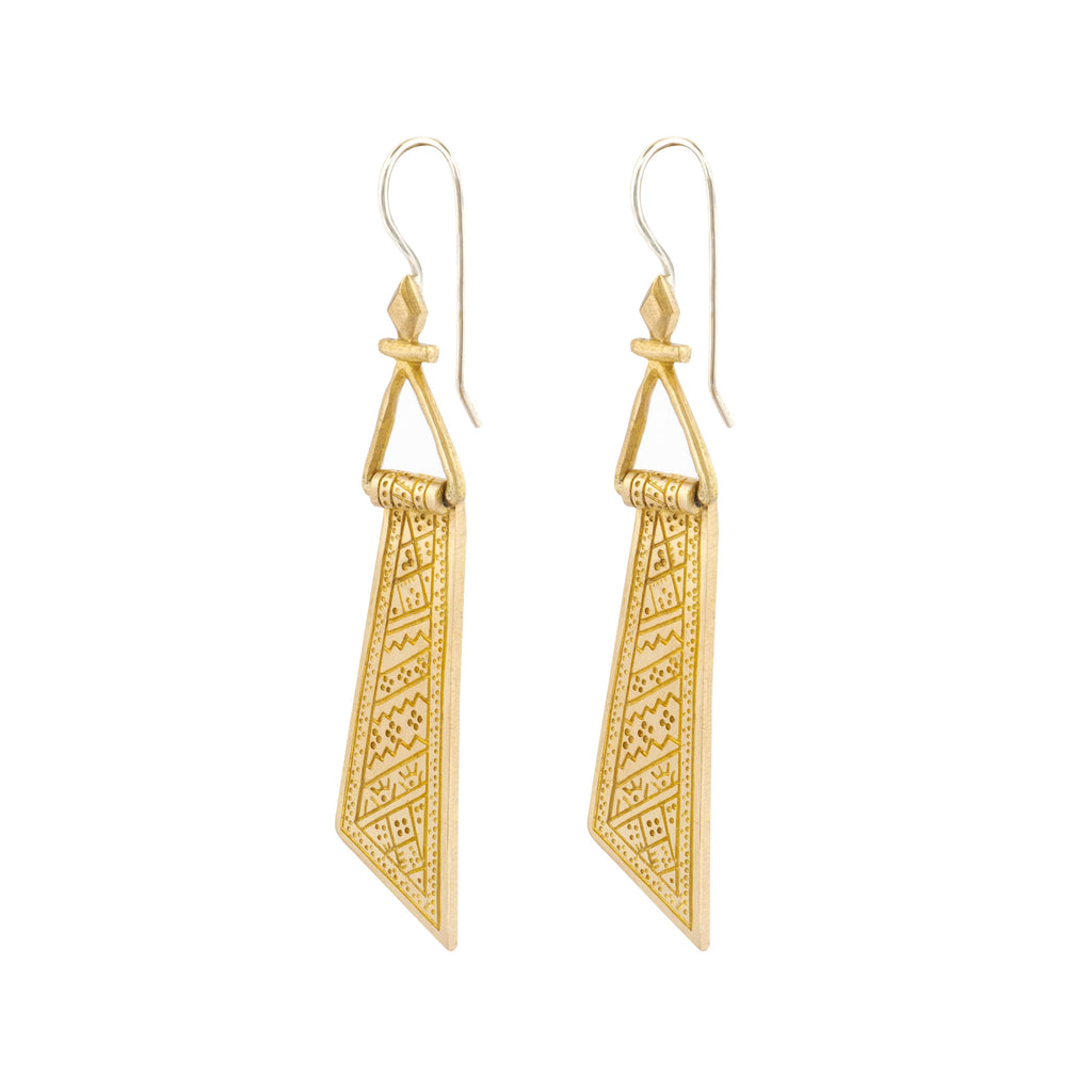 Zahi Earrings | Brass