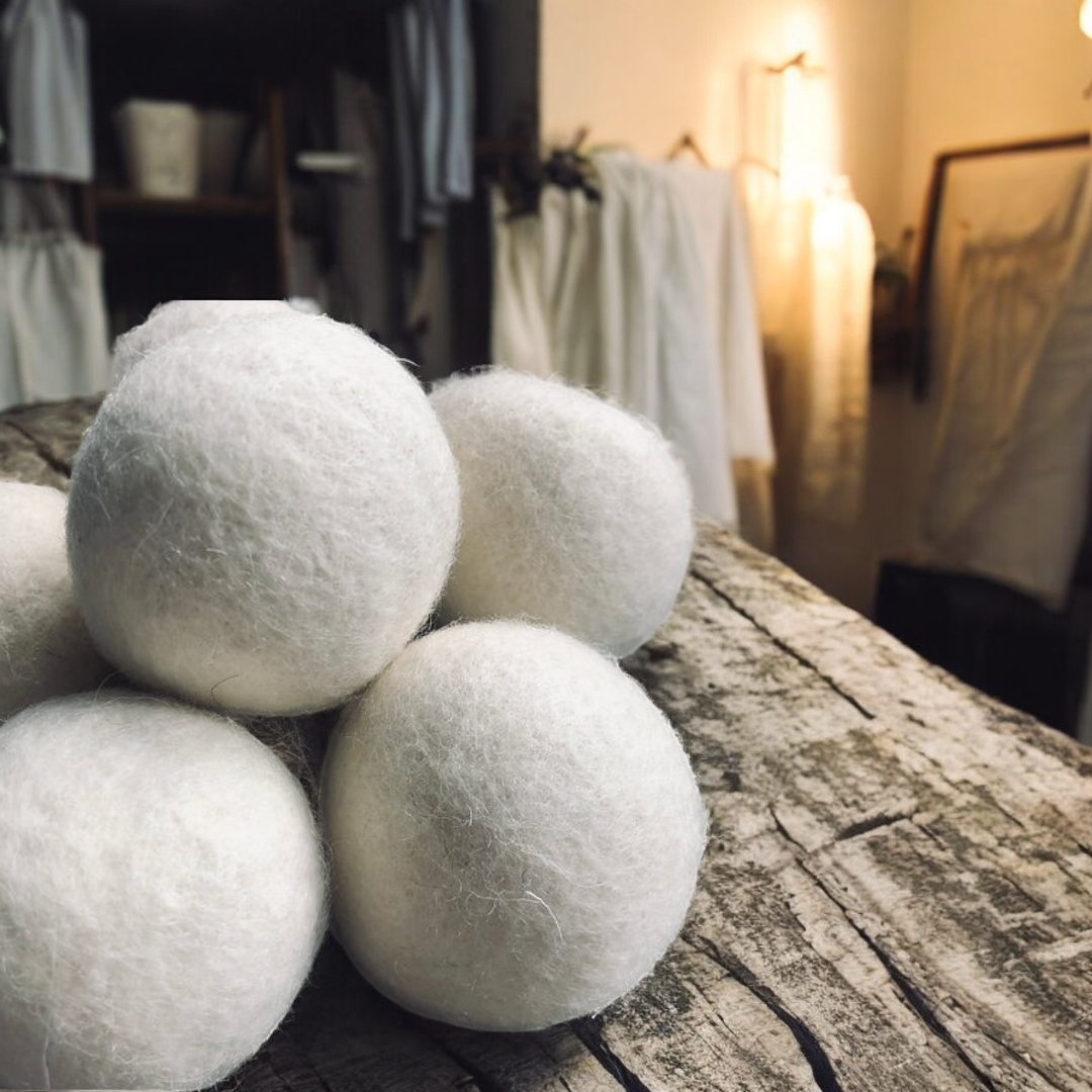 Wool Dryer Balls (6) - 100% NZ Merino