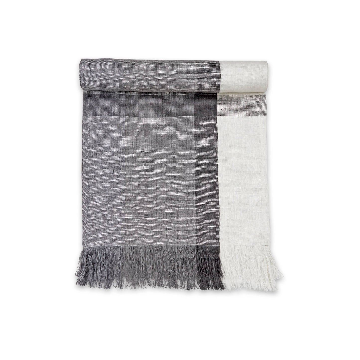 BLUE CORN Runner, Handwoven Flax Linen