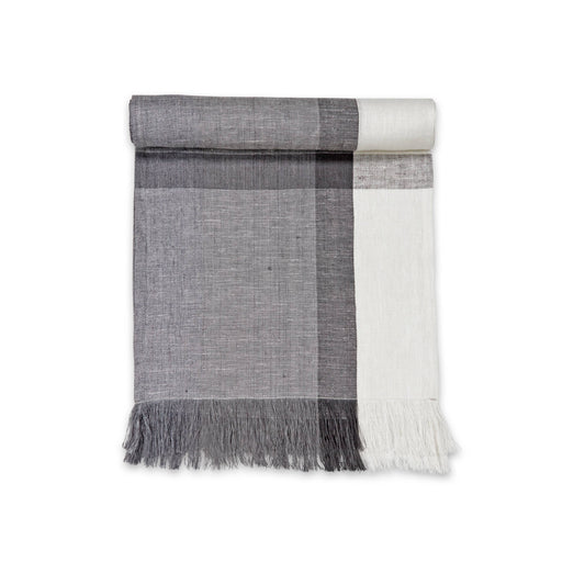 BLUE CORN Runner, Handwoven Flax Linen