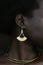 Sienna Earrings | Brass