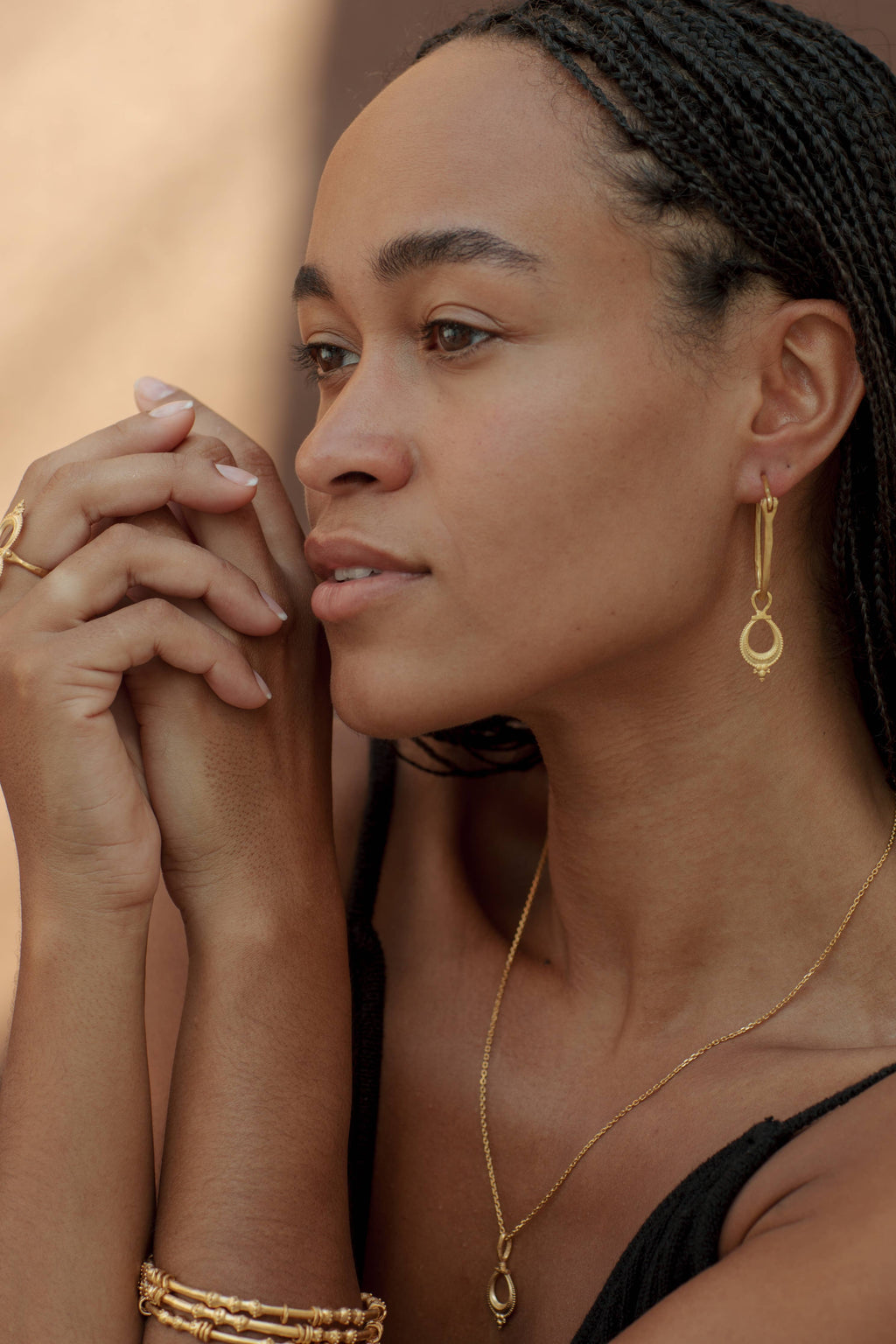 Nalini Hoops | 22k Gold Plated 