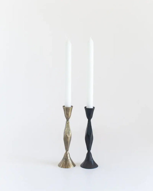 High Diamond Hand-Forged Iron Candle Stand