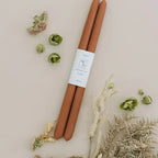 beeswax dipped taper candles, 10 inch, all natural handmade"