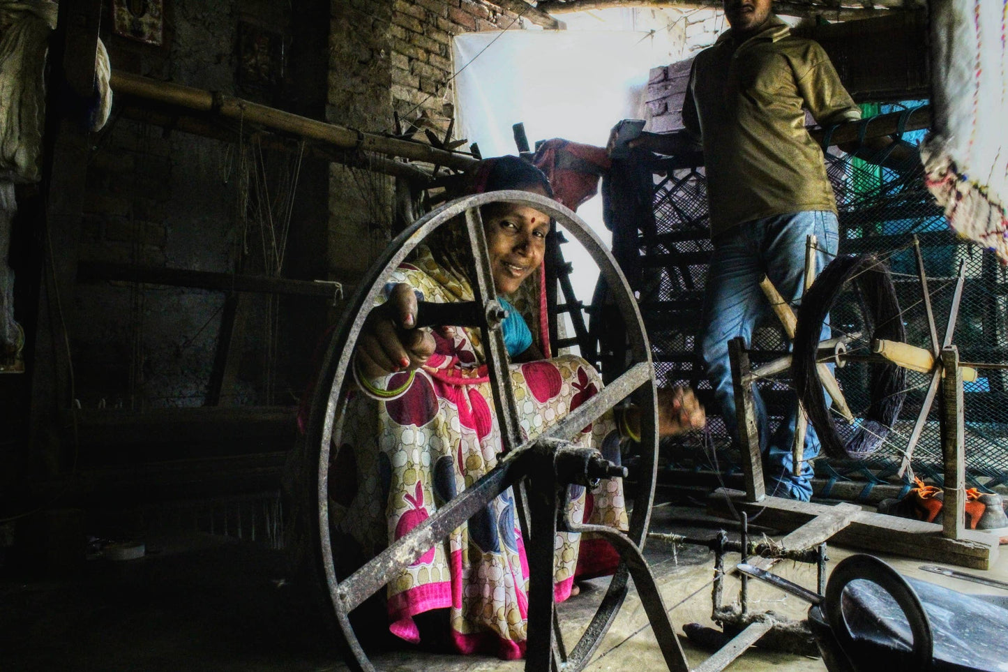 BLUE CORN Runner, Handwoven Flax Linen