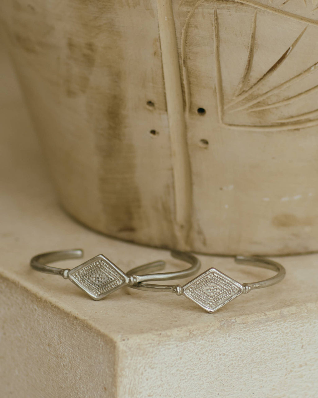 Kya Cuff | White Brass