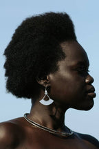 Sienna Earrings | White Brass