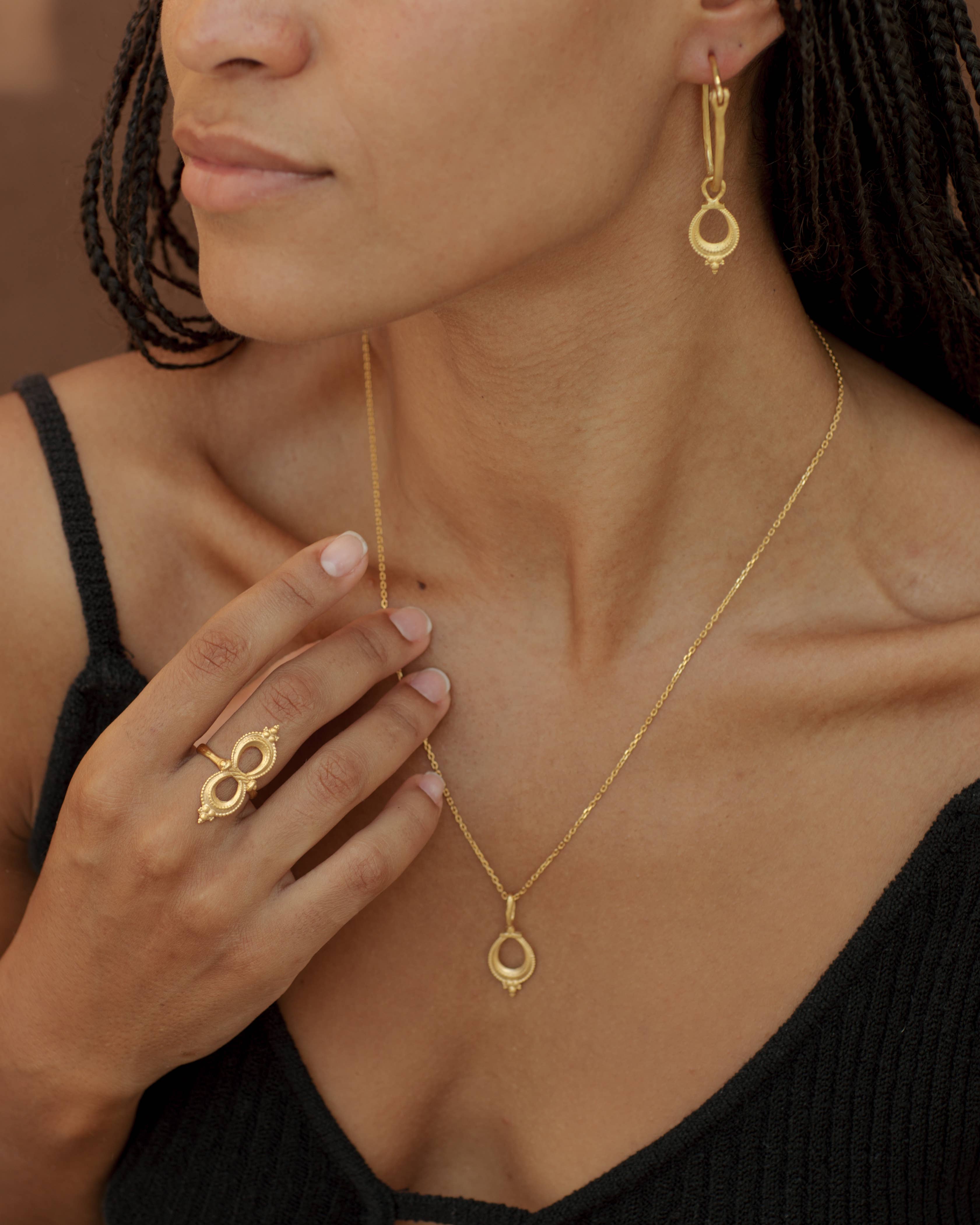 Nalini Necklace | 22k Gold Plated 