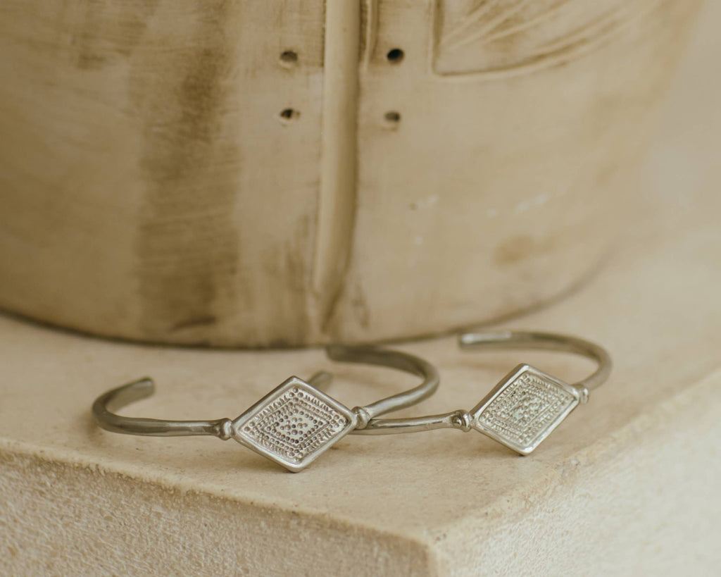 Kya Cuff | White Brass