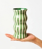Palma Stripe Vase | Green