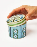Samira Short Box | Blue Flower