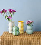 Palma Stripe Vase | Pale Blue