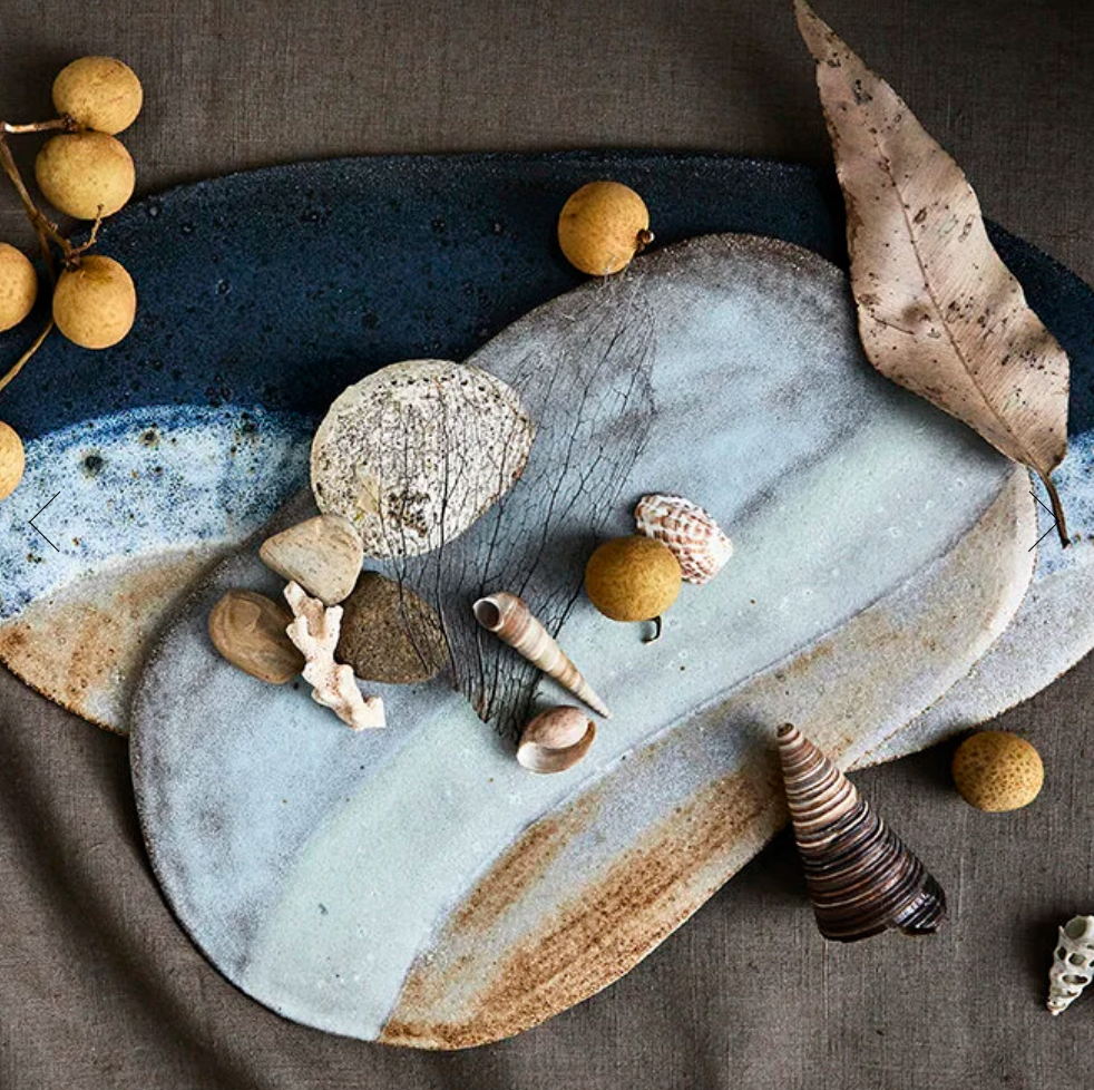Stoneware Slab Platter