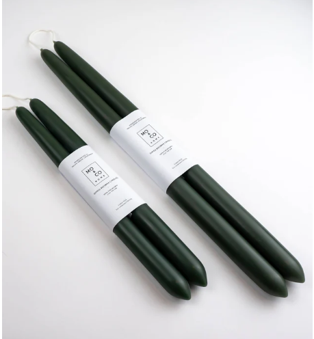 beeswax dipped taper candles, 10 inch, all natural handmade"