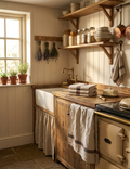 Dock Kitchen Towel | Leather Stripe