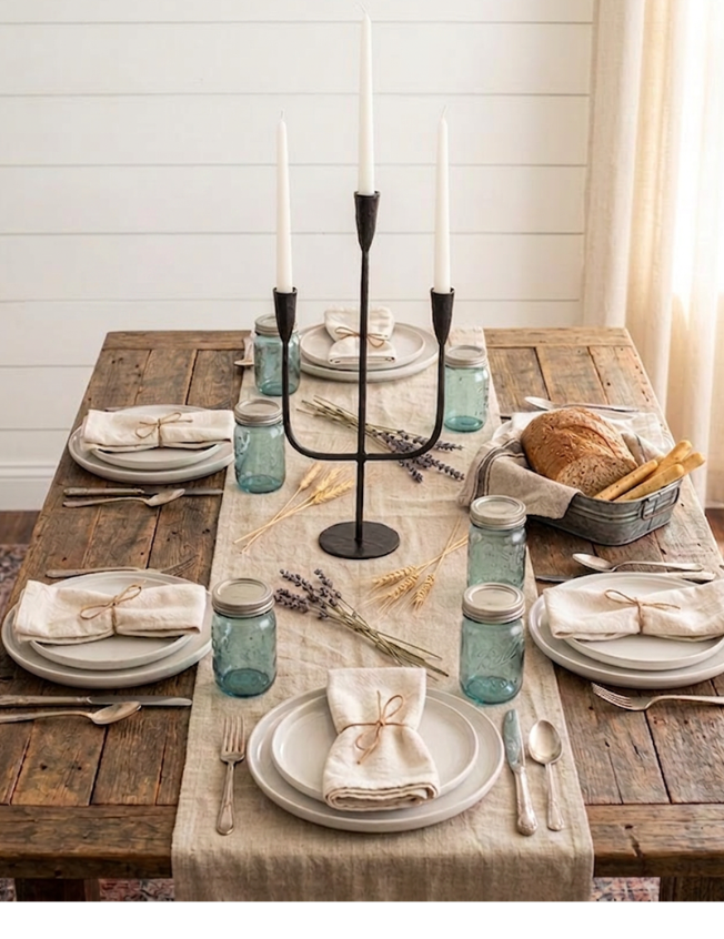 Hand Forged Iron Candelabra