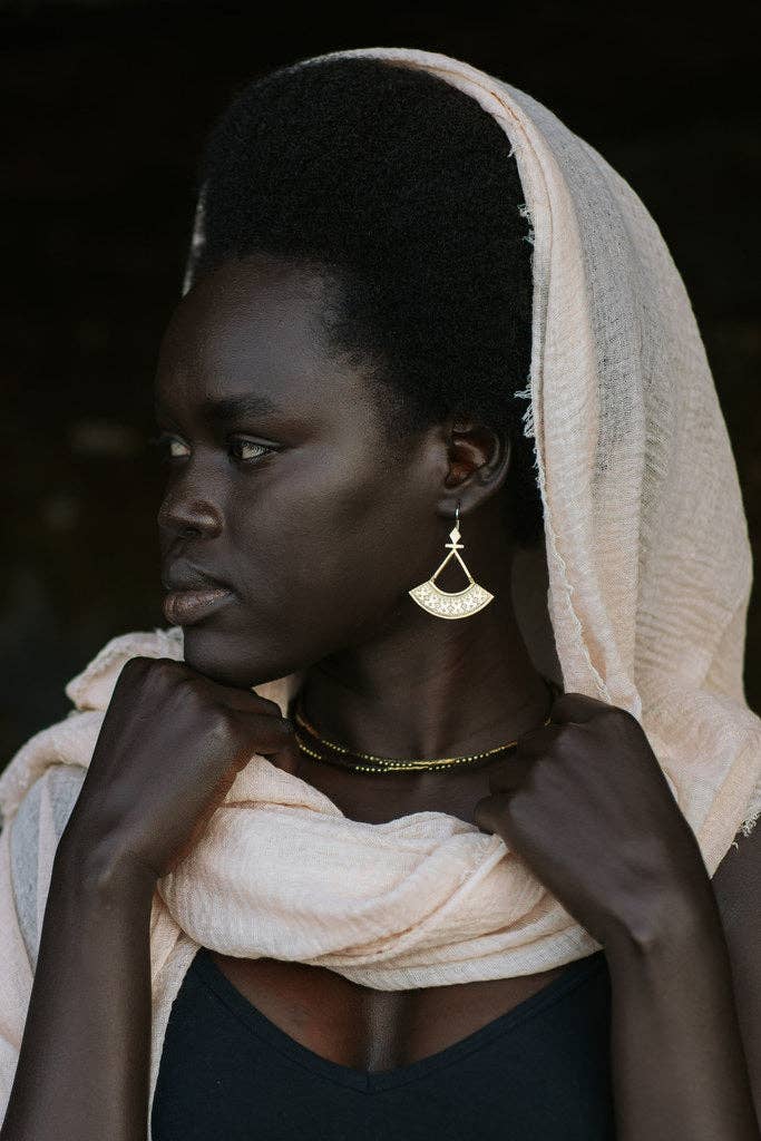 Sienna Earrings | Brass
