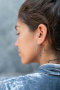 Nidra Hoop | White Brass