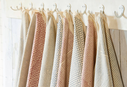 FEAST- BLUE Kitchen Towel, Hand Block Printed Cotton