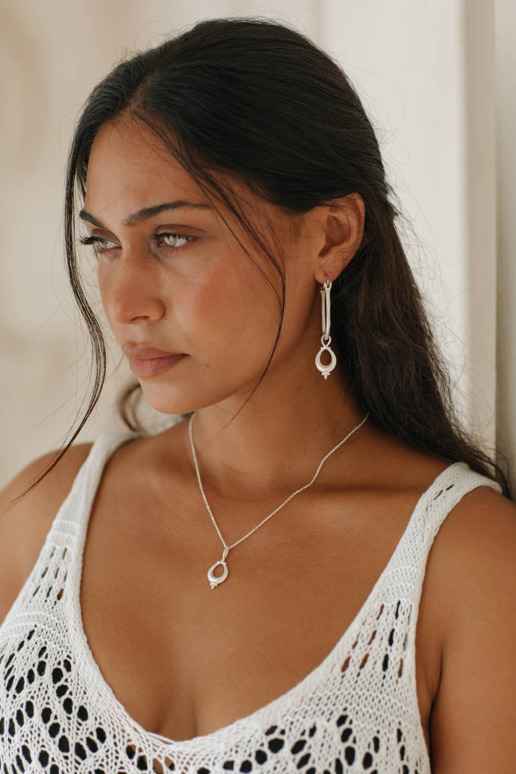 Nalini Hoops | Silver Plated 
