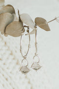 Large Aalia Hoops | Silver Plated