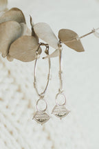 Large Aalia Hoops | Silver Plated