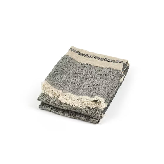 The Belgian Guest Towel Fouta| Tack Stripe