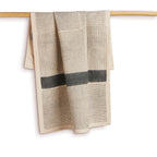 BUNGALOW - SLATE Kitchen Towel, Hand Block Printed Cotton
