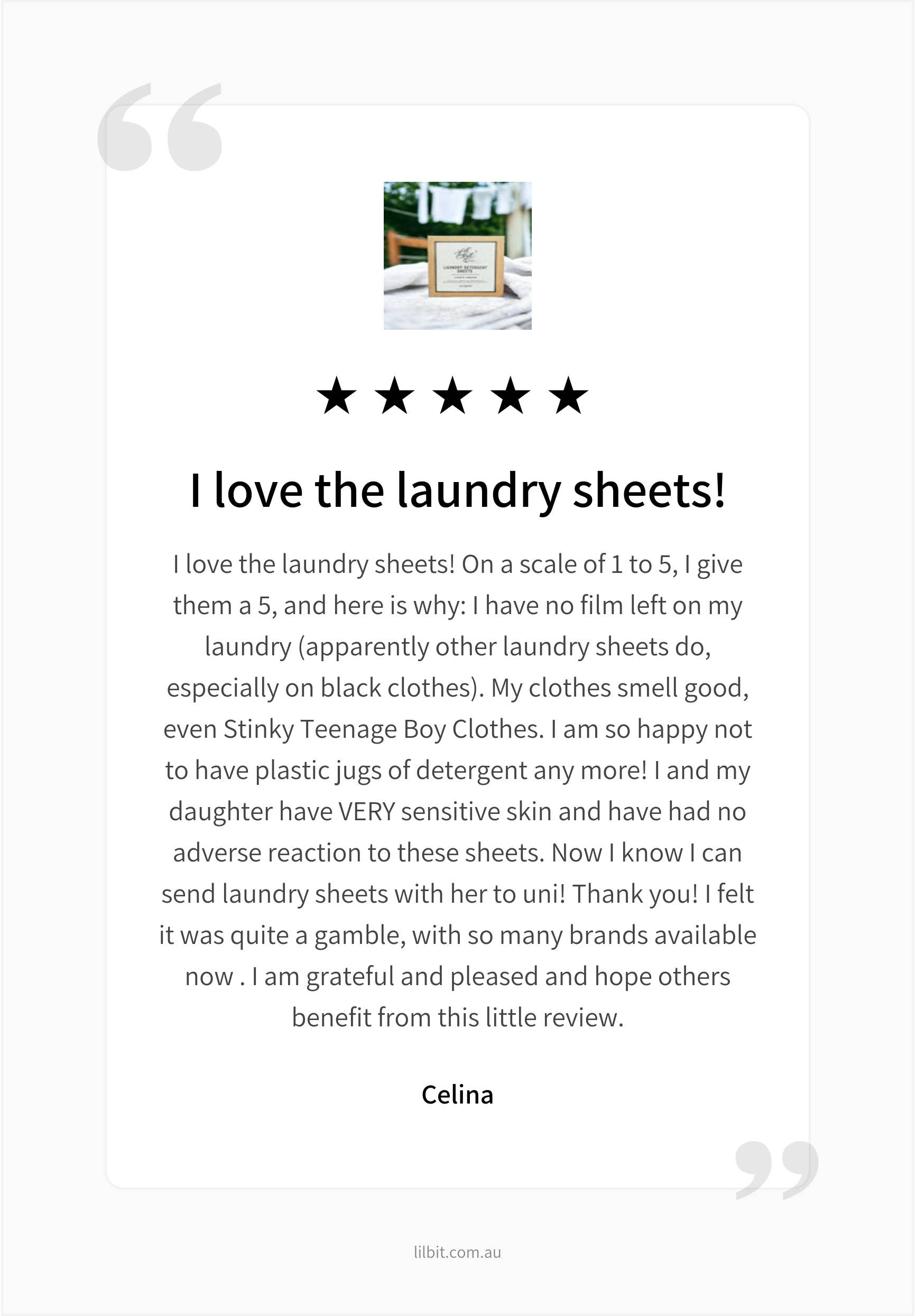 Laundry Detergent Sheets - Fresh Linen (40) Plant Based