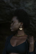 Sienna Earrings | Brass