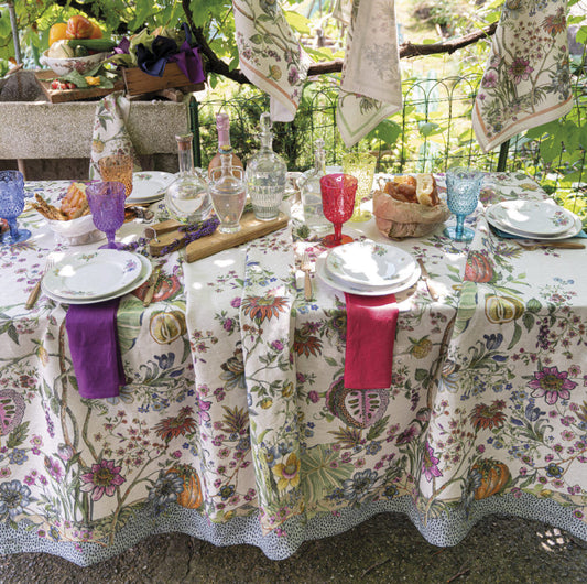 Biloba Linen Tablecloth