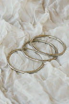 Shivani Bangle Set | White Brass