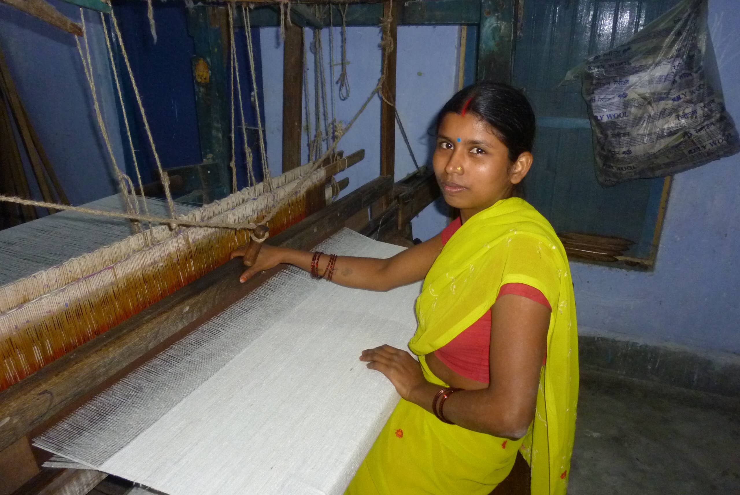BLUEBERRY Kitchen Towel, Handwoven Cotton